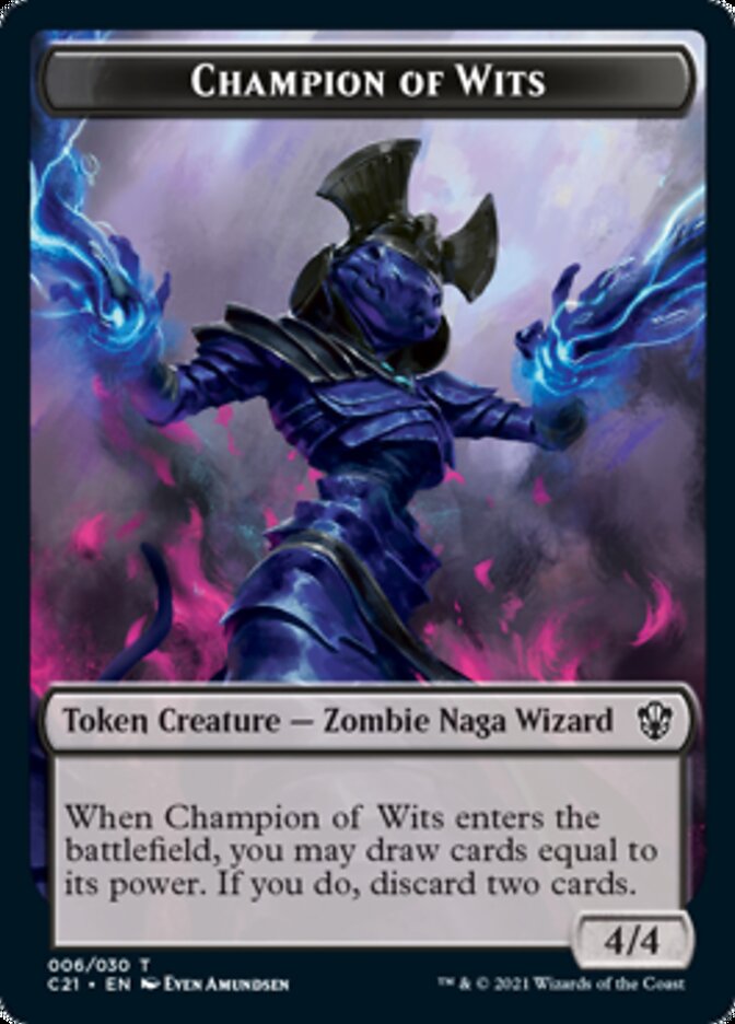 Eldrazi // Champion of Wits Double-Sided Token [Commander 2021 Tokens] | Gear Gaming Fayetteville