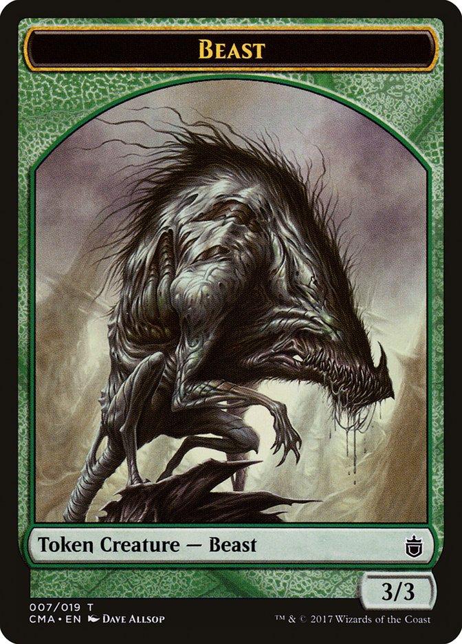 Beast Token (007/019) [Commander Anthology Tokens] | Gear Gaming Fayetteville