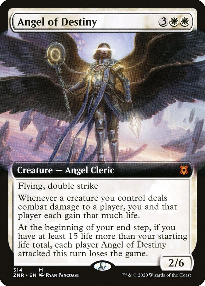 Angel of Destiny (Extended Art) [Zendikar Rising] | Gear Gaming Fayetteville