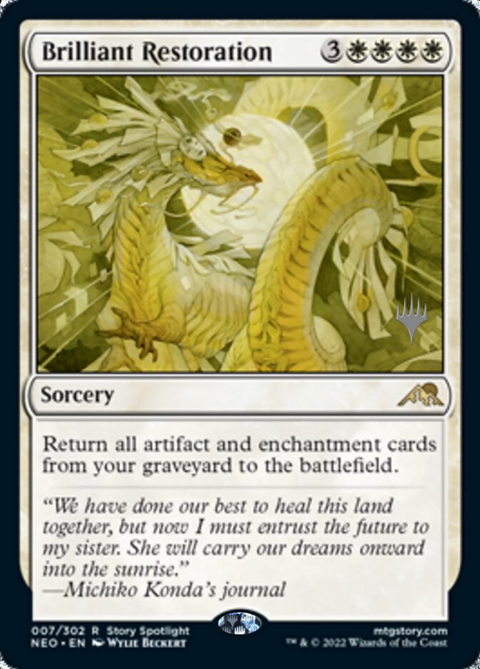 Brilliant Restoration (Promo Pack) [Kamigawa: Neon Dynasty Promos] | Gear Gaming Fayetteville