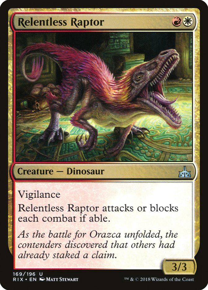 Relentless Raptor [Rivals of Ixalan] | Gear Gaming Fayetteville