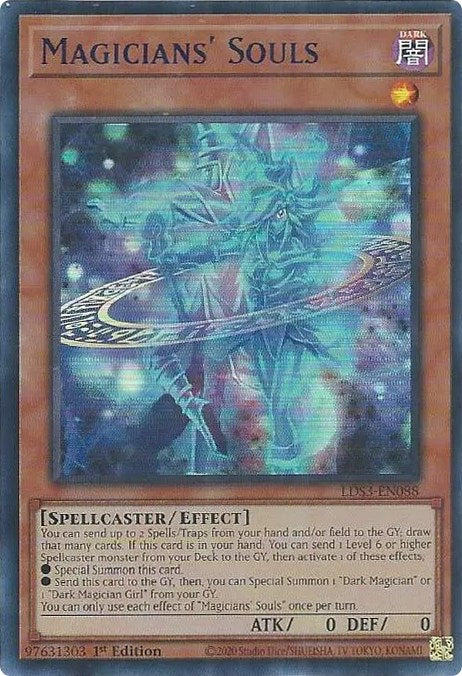 Magicians' Souls (Blue) [LDS3-EN088] Ultra Rare | Gear Gaming Fayetteville