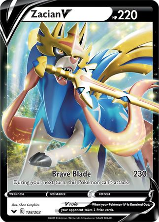 Zacian V (138/202) (Jumbo Card) [Sword & Shield: Base Set] | Gear Gaming Fayetteville