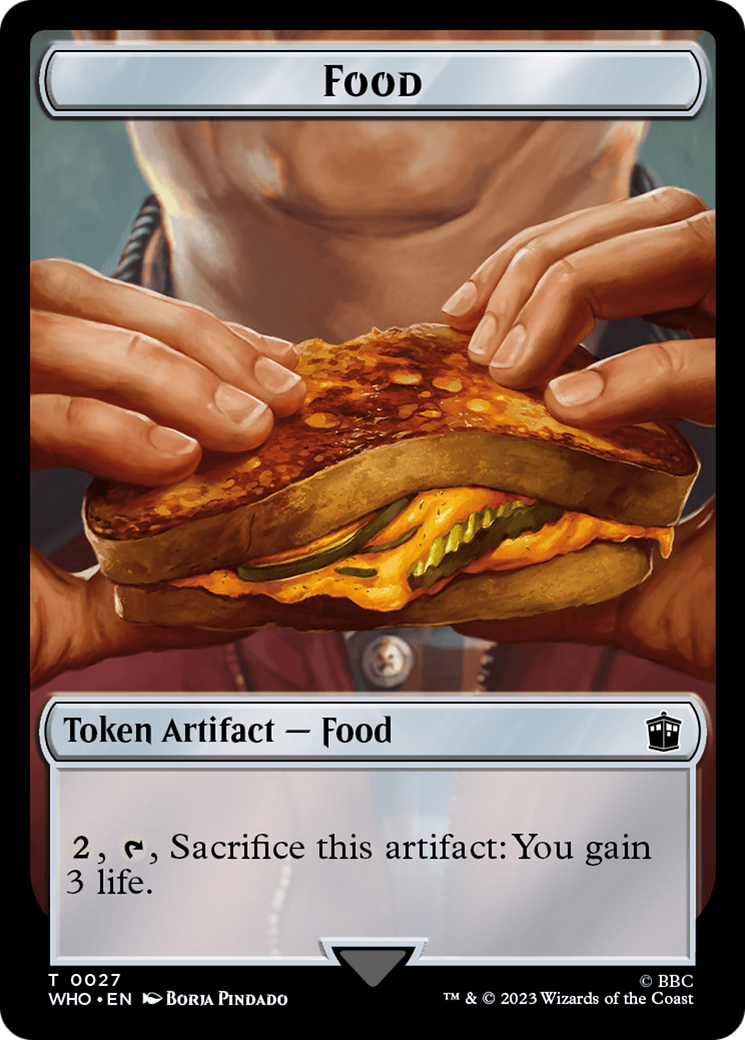 Warrior // Food (0027) Double-Sided Token [Doctor Who Tokens] | Gear Gaming Fayetteville