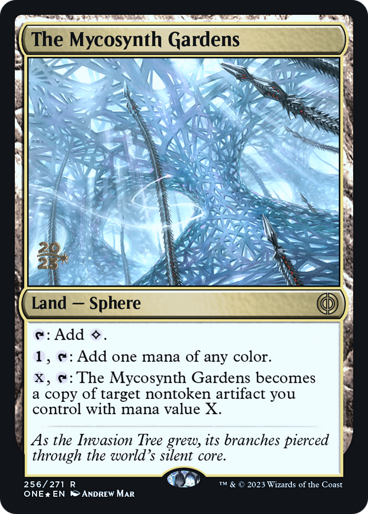 The Mycosynth Gardens [Phyrexia: All Will Be One Prerelease Promos] | Gear Gaming Fayetteville