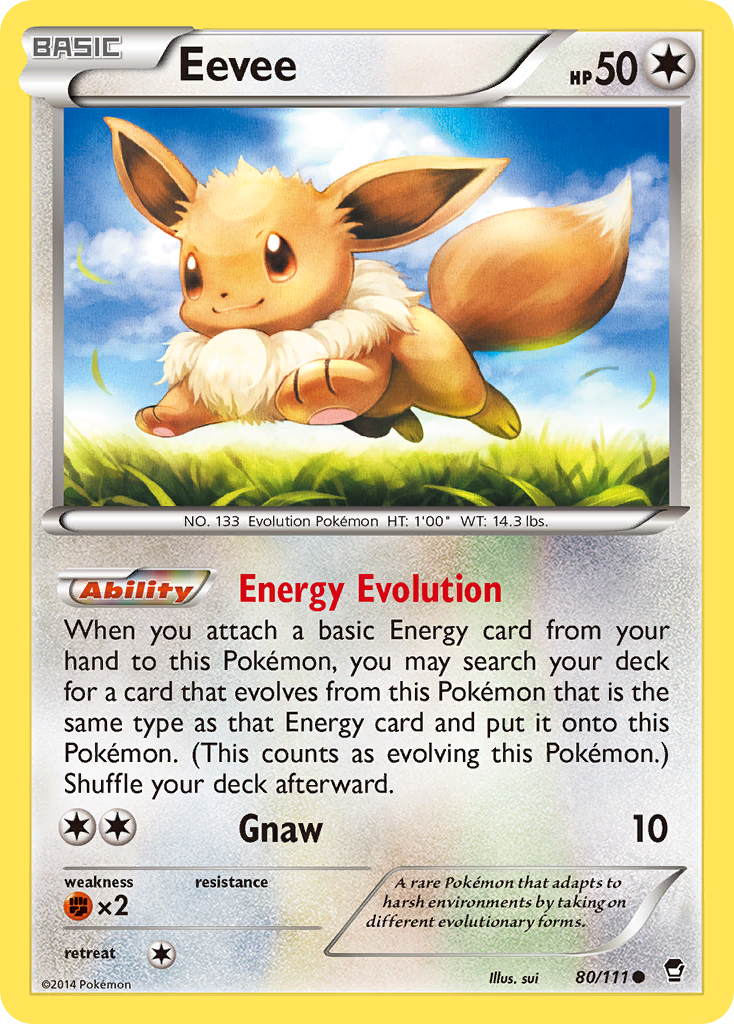 Eevee (80/111) [XY: Furious Fists] | Gear Gaming Fayetteville