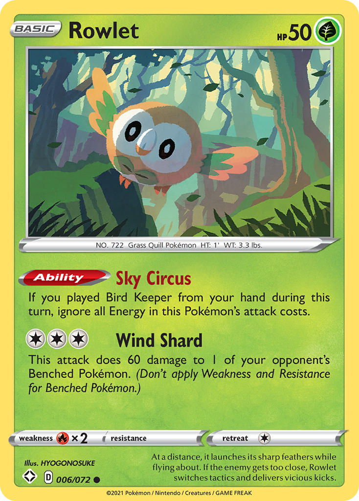 Rowlet (006/072) [Sword & Shield: Shining Fates] | Gear Gaming Fayetteville