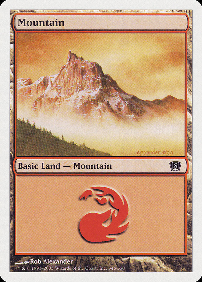 Mountain (346) [Eighth Edition] | Gear Gaming Fayetteville