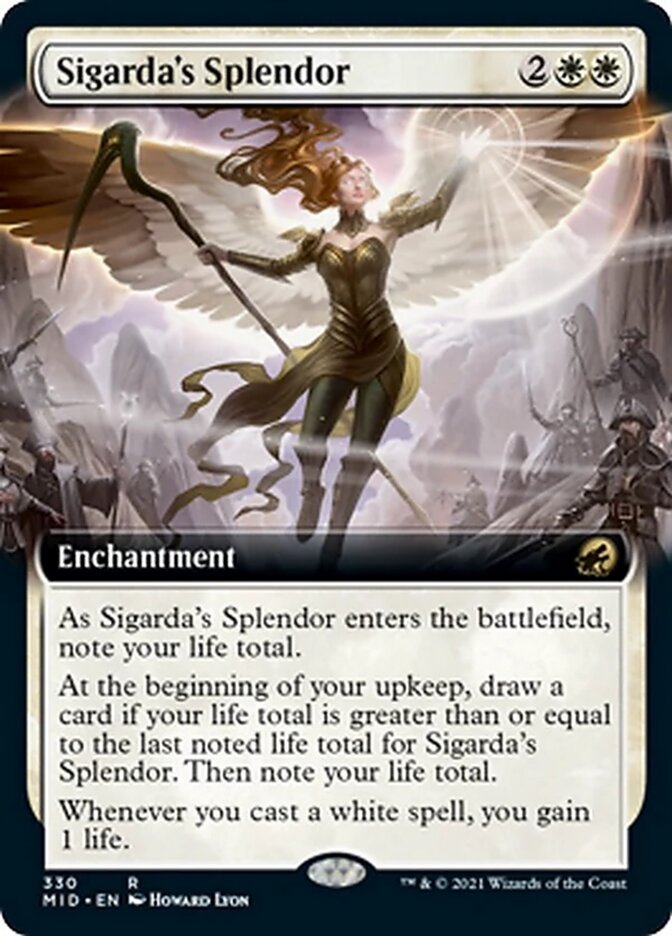 Sigarda's Splendor (Extended Art) [Innistrad: Midnight Hunt] | Gear Gaming Fayetteville