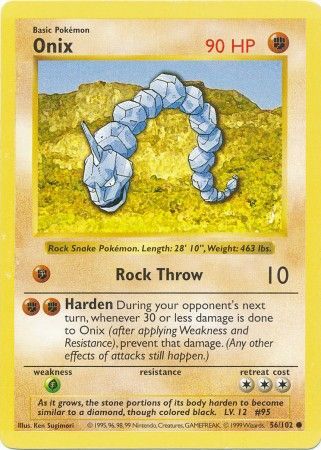 Onix (56/102) [Base Set Shadowless Unlimited] | Gear Gaming Fayetteville
