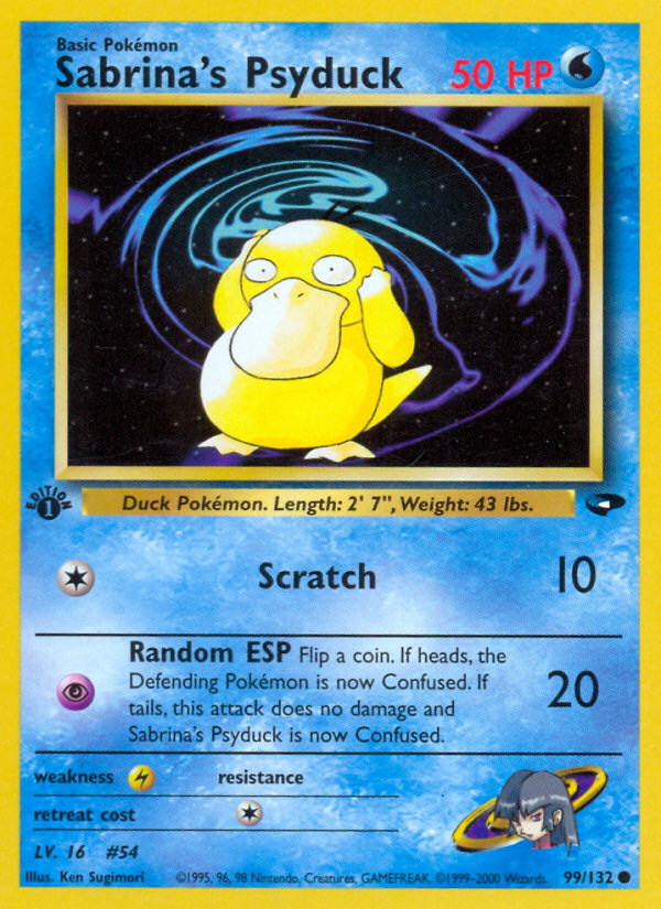 Sabrina's Psyduck (99/132) [Gym Challenge 1st Edition] | Gear Gaming Fayetteville