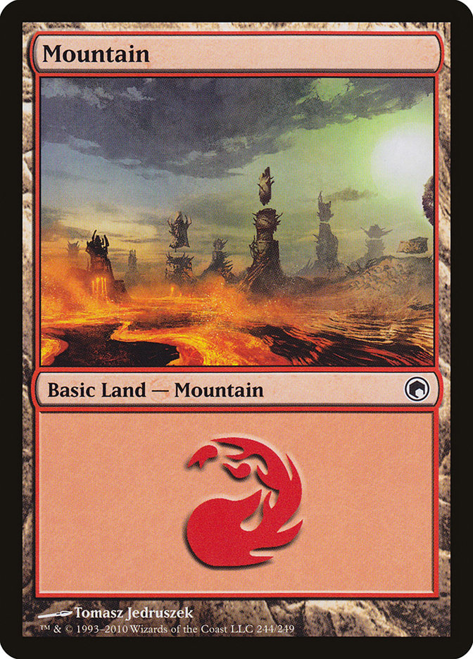 Mountain (244) [Scars of Mirrodin] | Gear Gaming Fayetteville