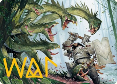 Lair of the Hydra Art Card (Gold-Stamped Signature) [Dungeons & Dragons: Adventures in the Forgotten Realms Art Series] | Gear Gaming Fayetteville