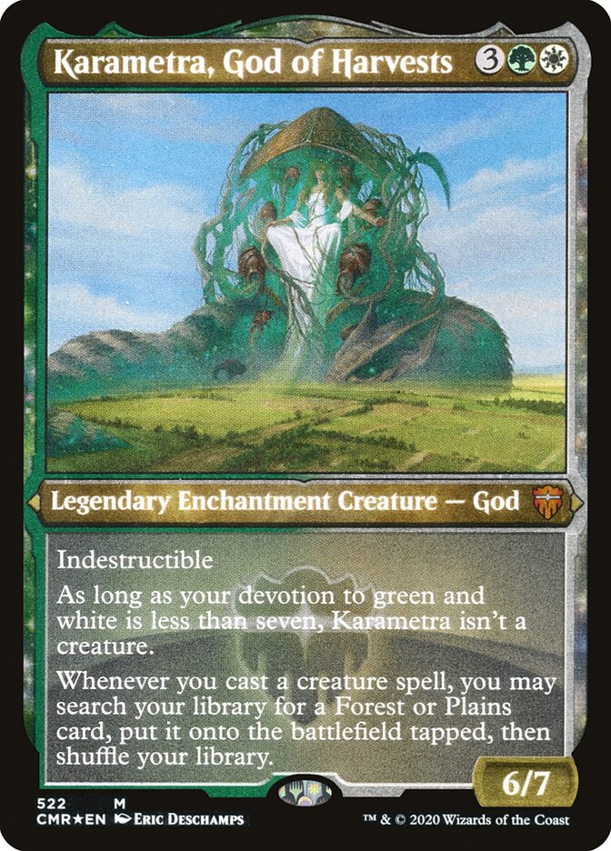 Karametra, God of Harvests (Etched) [Commander Legends] | Gear Gaming Fayetteville