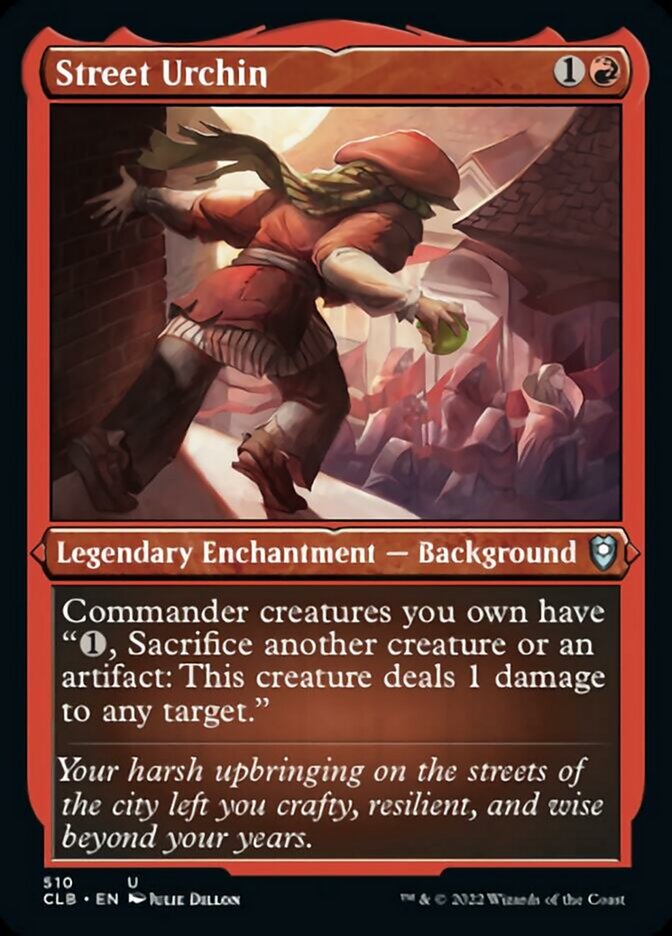 Street Urchin (Foil Etched) [Commander Legends: Battle for Baldur's Gate] | Gear Gaming Fayetteville