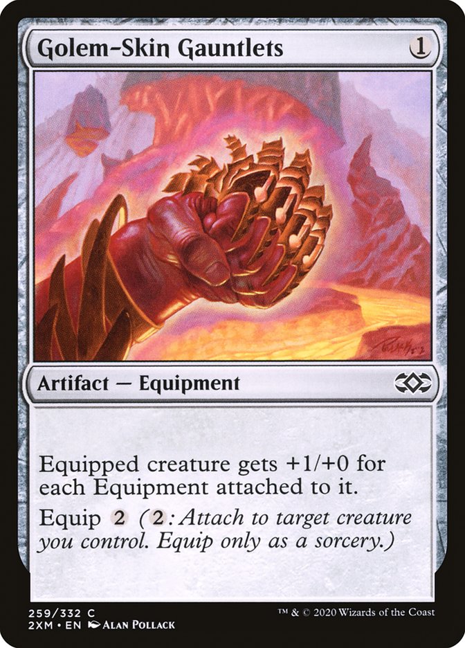 Golem-Skin Gauntlets [Double Masters] | Gear Gaming Fayetteville
