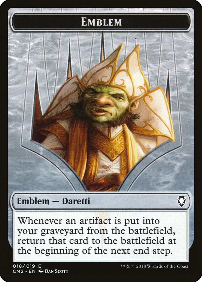 Daretti, Scrap Savant Emblem [Commander Anthology Volume II Tokens] | Gear Gaming Fayetteville