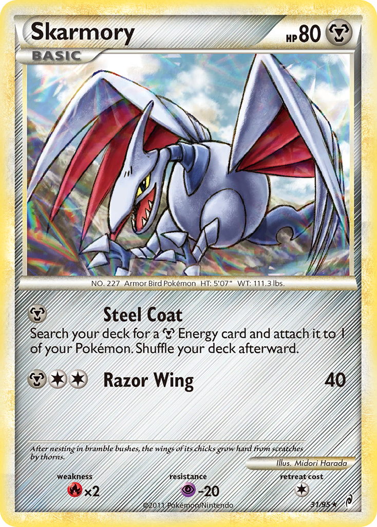 Skarmory (31/95) [HeartGold & SoulSilver: Call of Legends] | Gear Gaming Fayetteville