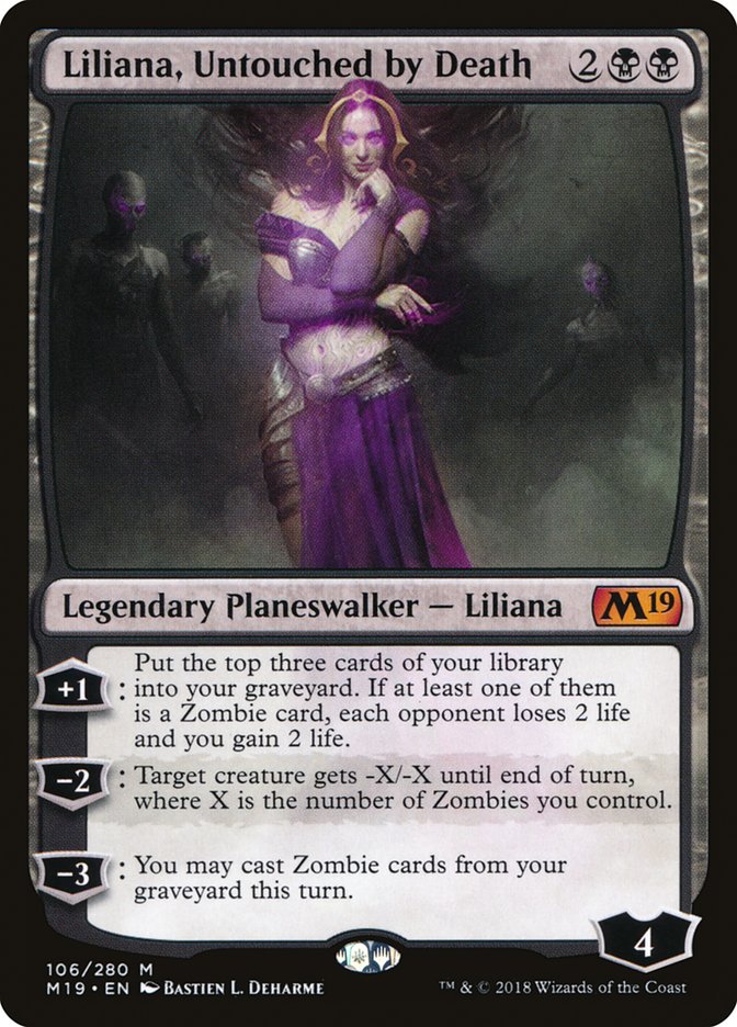 Liliana, Untouched by Death [Core Set 2019] | Gear Gaming Fayetteville