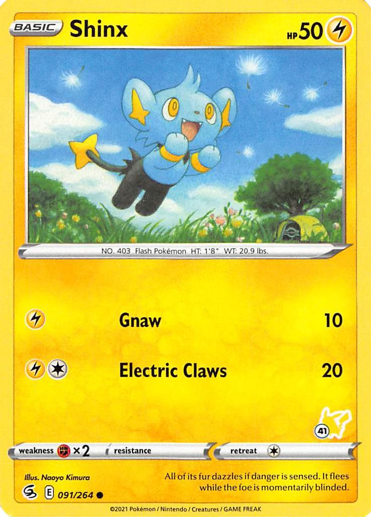 Shinx (091/264) (Pikachu Stamp #41) [Battle Academy 2022] | Gear Gaming Fayetteville