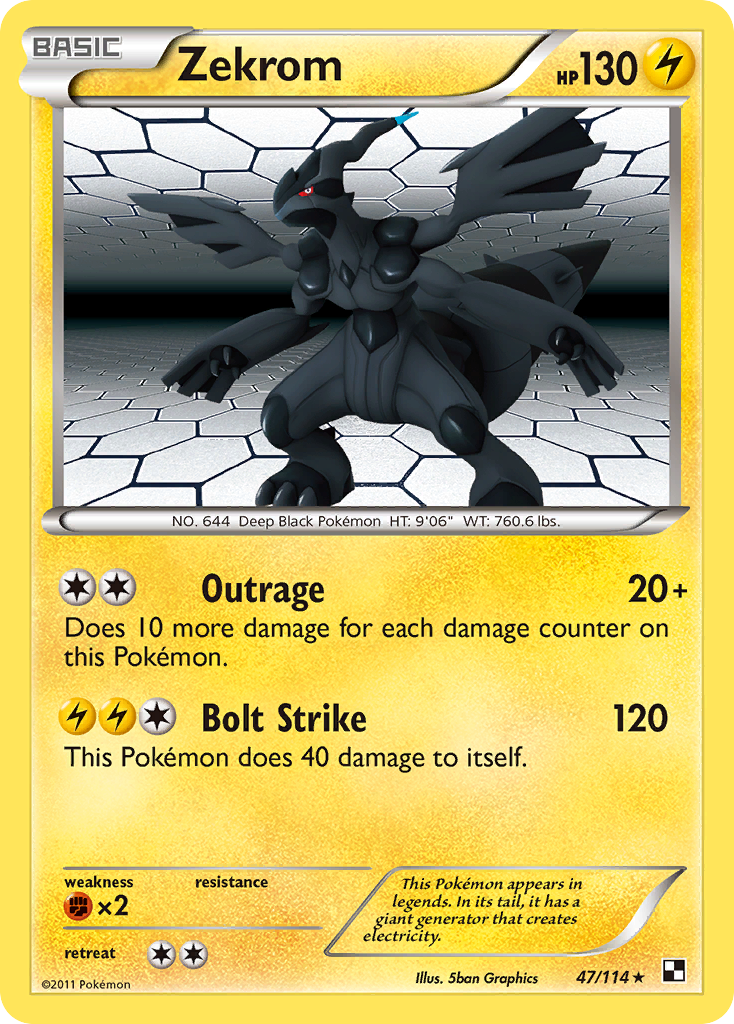 Zekrom (47/114) [Black & White: Base Set] | Gear Gaming Fayetteville