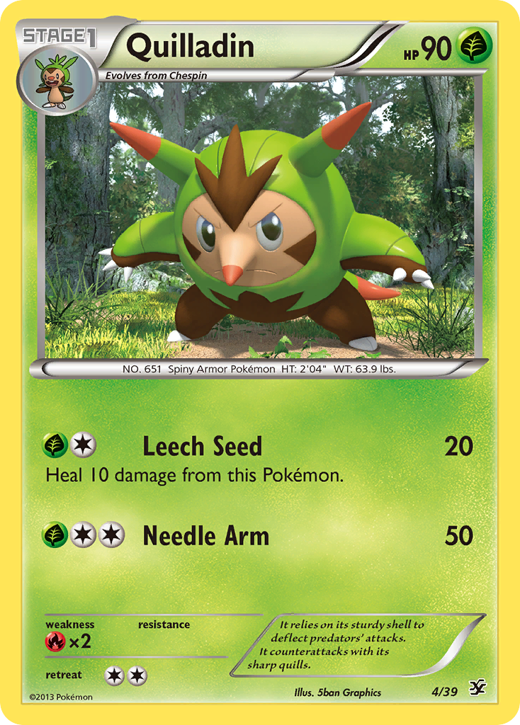 Quilladin (4/39) [XY: Kalos Starter Set] | Gear Gaming Fayetteville