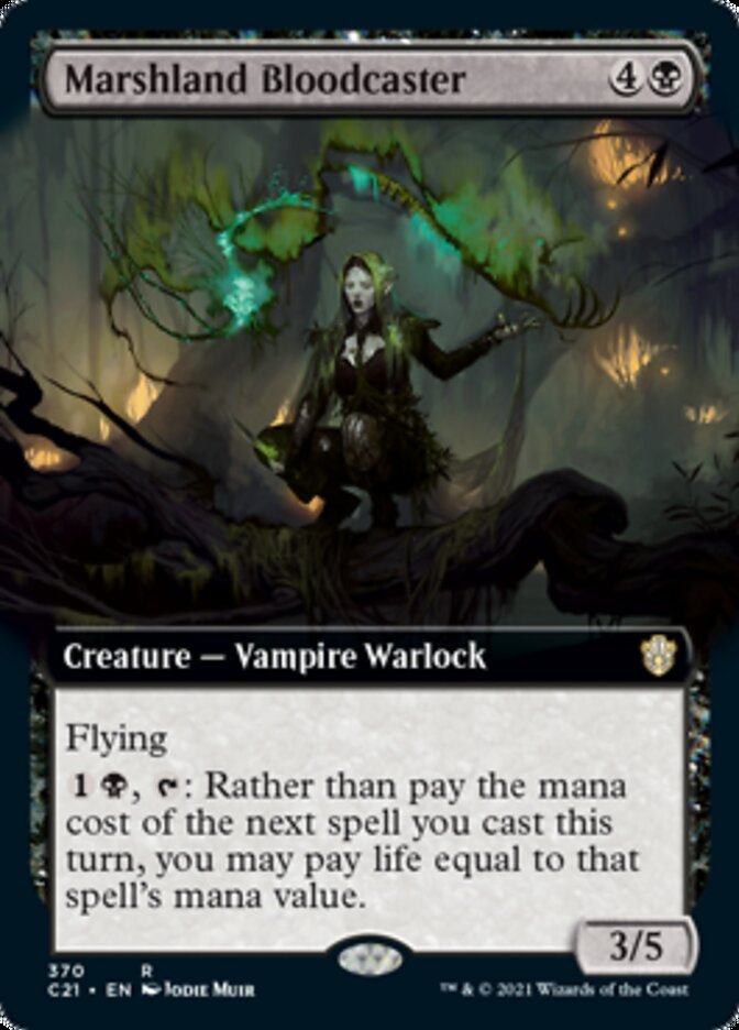 Marshland Bloodcaster (Extended Art) [Commander 2021] | Gear Gaming Fayetteville