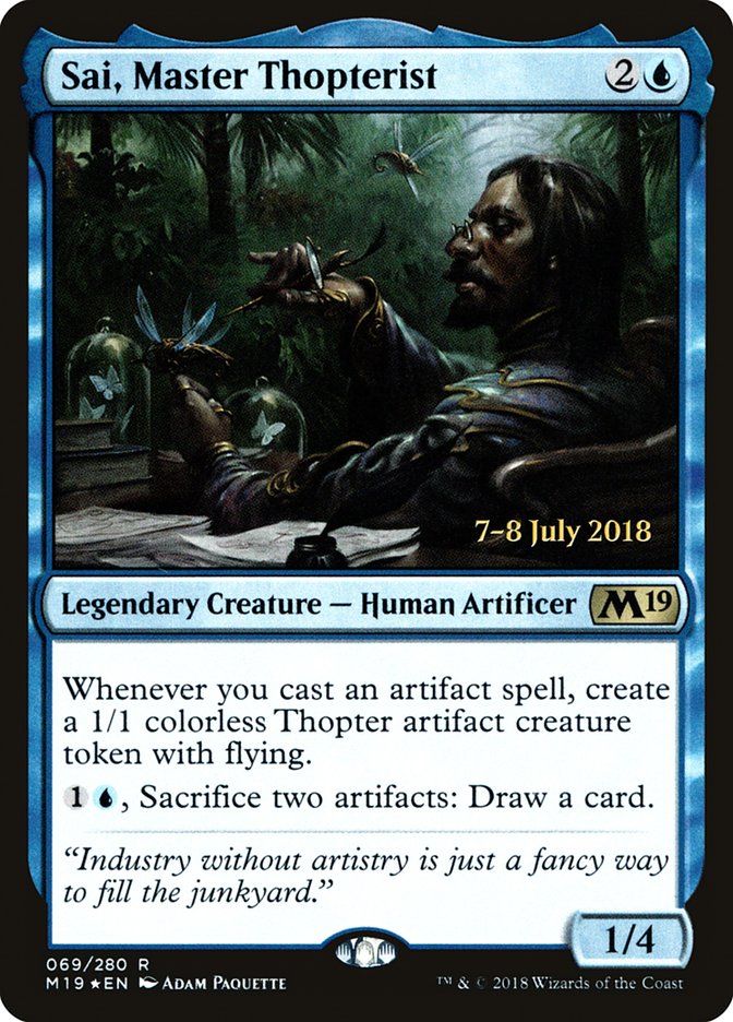 Sai, Master Thopterist [Core Set 2019 Prerelease Promos] | Gear Gaming Fayetteville