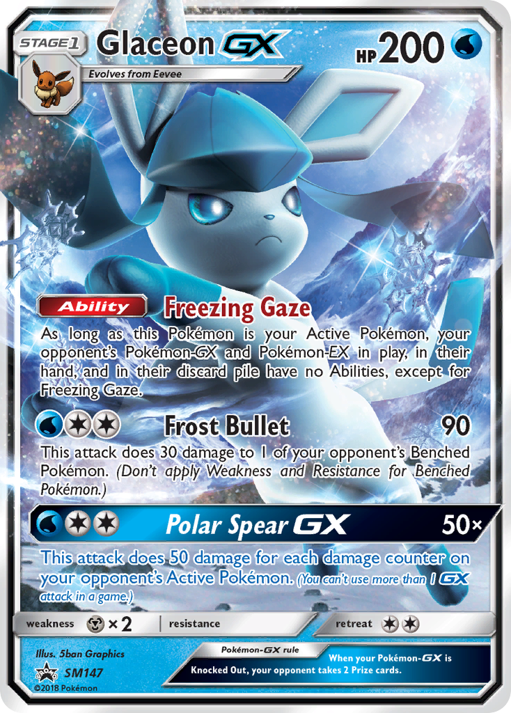 Glaceon GX (SM147) [Sun & Moon: Black Star Promos] | Gear Gaming Fayetteville