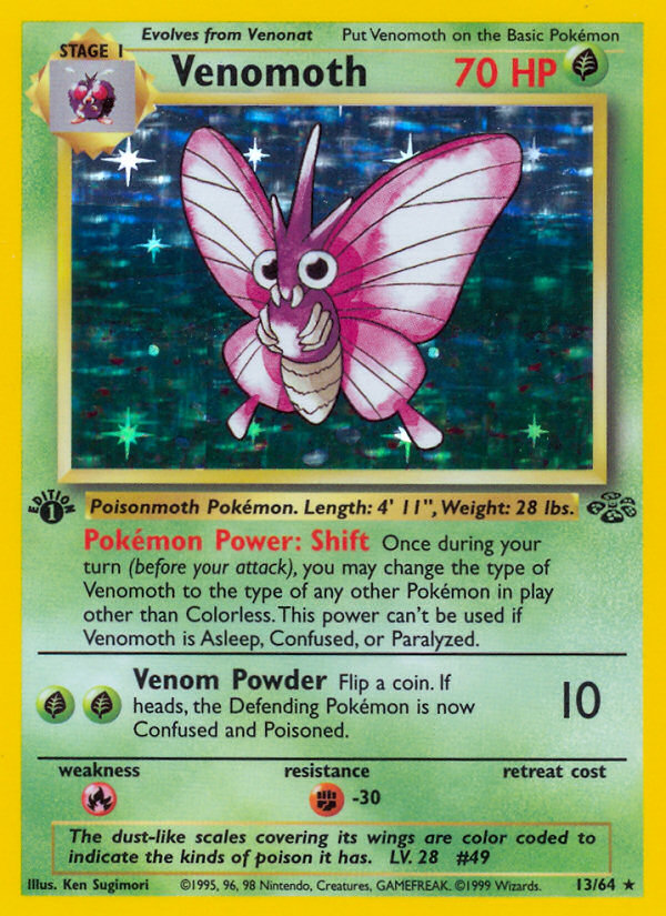 Venomoth (13/64) [Jungle 1st Edition] | Gear Gaming Fayetteville