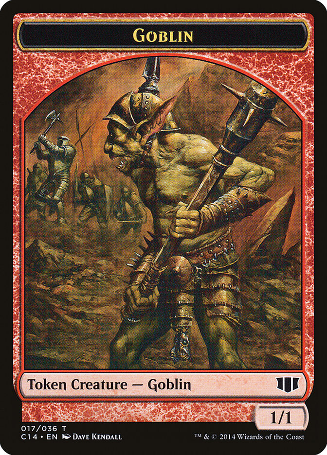 Goblin // Goat Double-Sided Token [Commander 2014 Tokens] | Gear Gaming Fayetteville