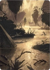 Murkwater Pathway Art Card [Zendikar Rising Art Series] | Gear Gaming Fayetteville