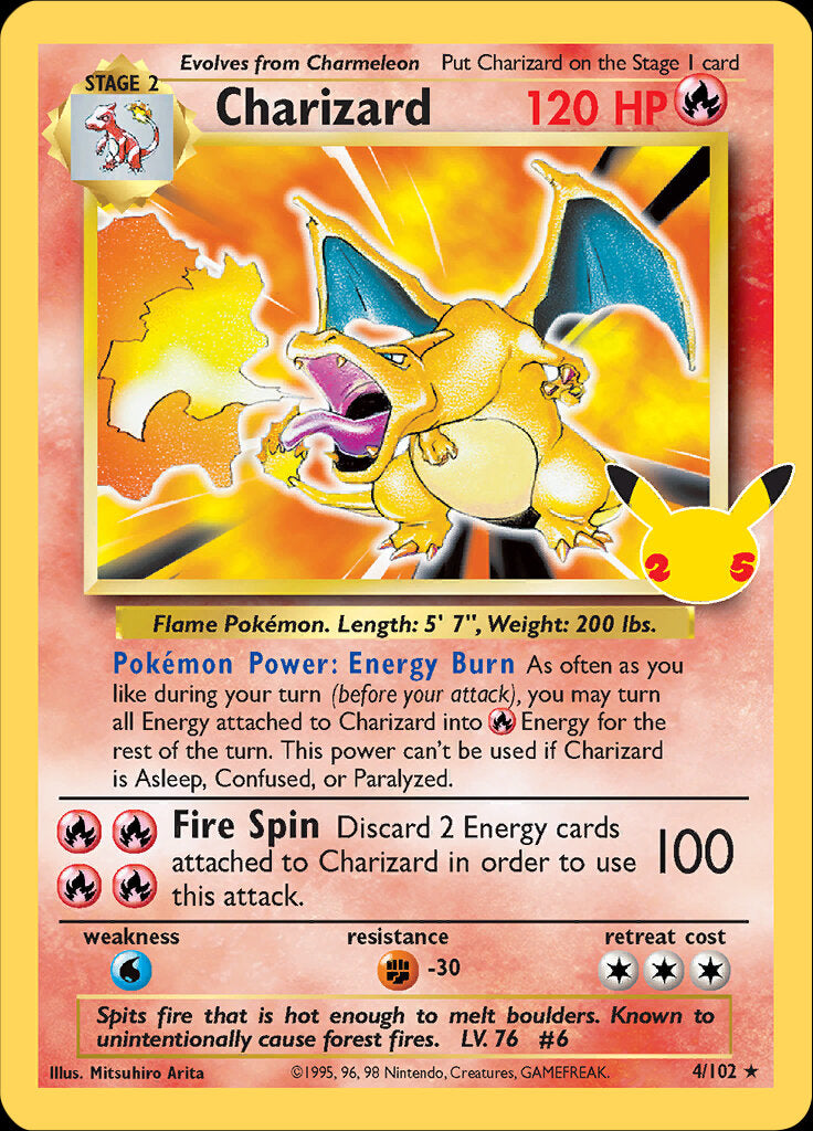 Charizard (4/102) [Celebrations: 25th Anniversary - Classic Collection] | Gear Gaming Fayetteville