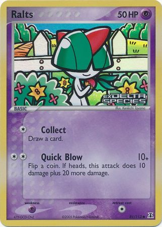 Ralts (81/113) (Stamped) [EX: Delta Species] | Gear Gaming Fayetteville