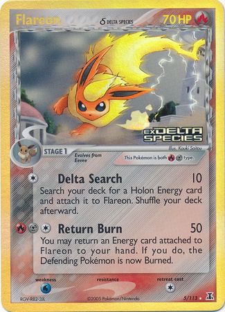 Flareon (5/113) (Delta Species) (Stamped) [EX: Delta Species] | Gear Gaming Fayetteville