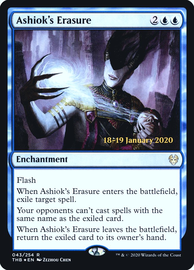 Ashiok's Erasure [Theros Beyond Death Prerelease Promos] | Gear Gaming Fayetteville