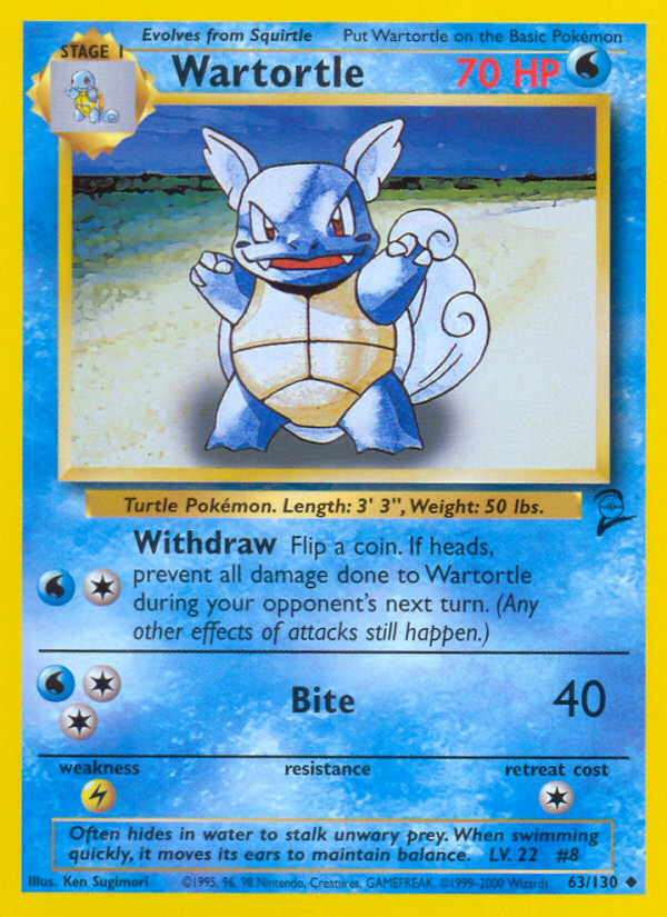 Wartortle (63/130) [Base Set 2] | Gear Gaming Fayetteville