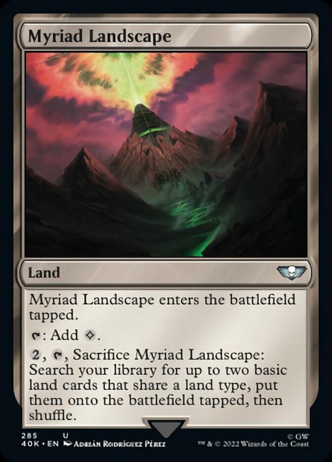 Myriad Landscape (Surge Foil) [Warhammer 40,000] | Gear Gaming Fayetteville