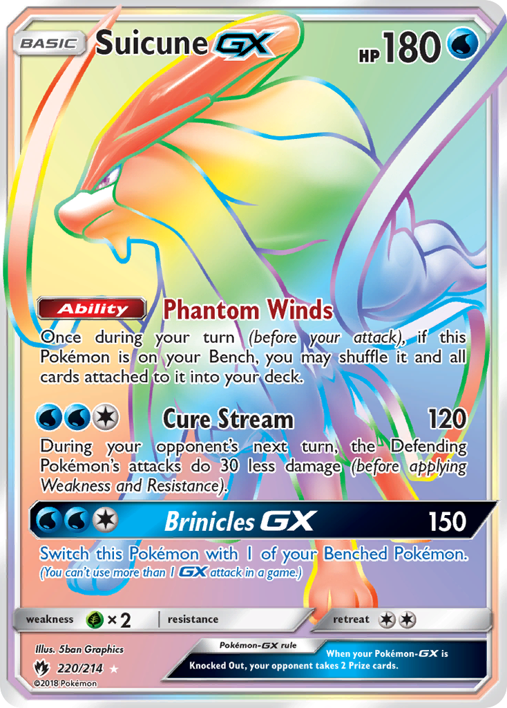 Suicune GX (220/214) [Sun & Moon: Lost Thunder] | Gear Gaming Fayetteville