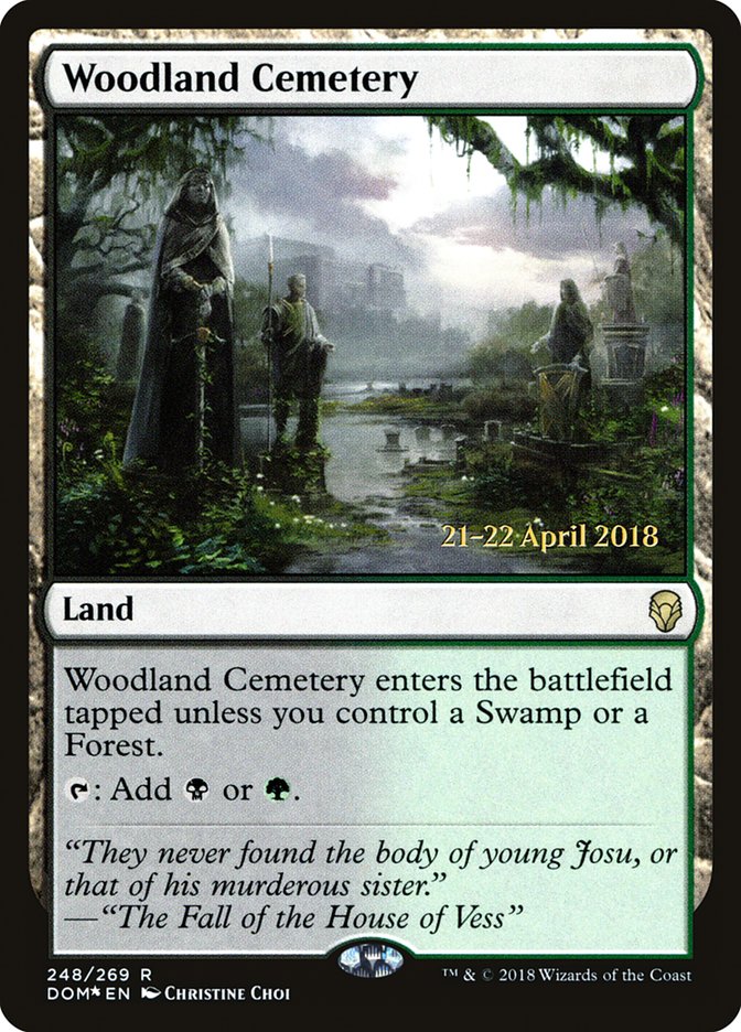 Woodland Cemetery [Dominaria Prerelease Promos] | Gear Gaming Fayetteville