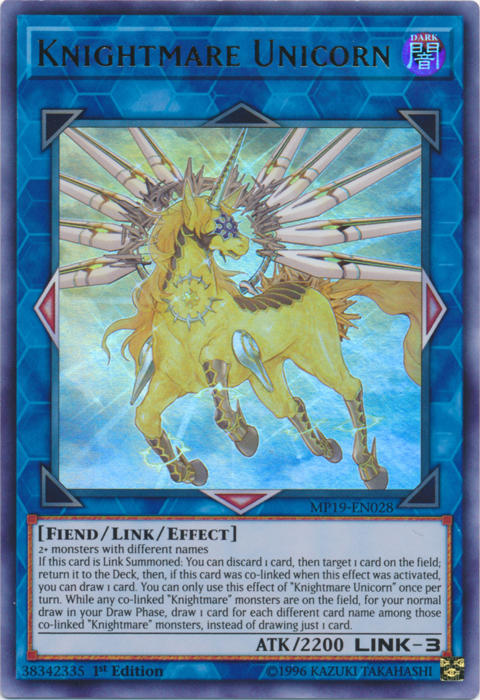 Knightmare Unicorn [MP19-EN028] Ultra Rare | Gear Gaming Fayetteville