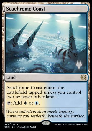 Seachrome Coast (Promo Pack) [Phyrexia: All Will Be One Promos] | Gear Gaming Fayetteville