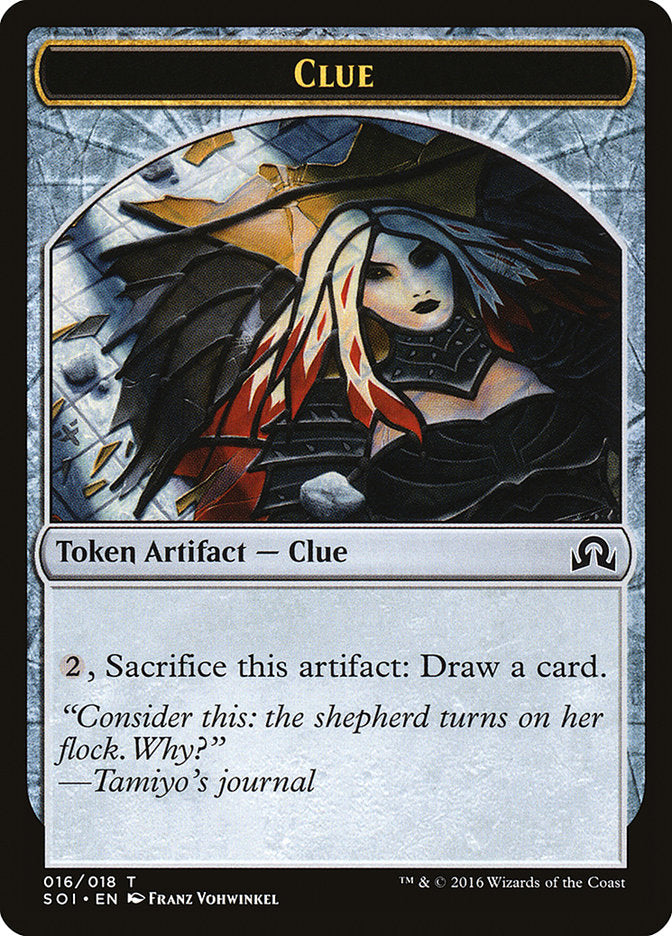 Clue Token (016/018) [Shadows over Innistrad Tokens] | Gear Gaming Fayetteville