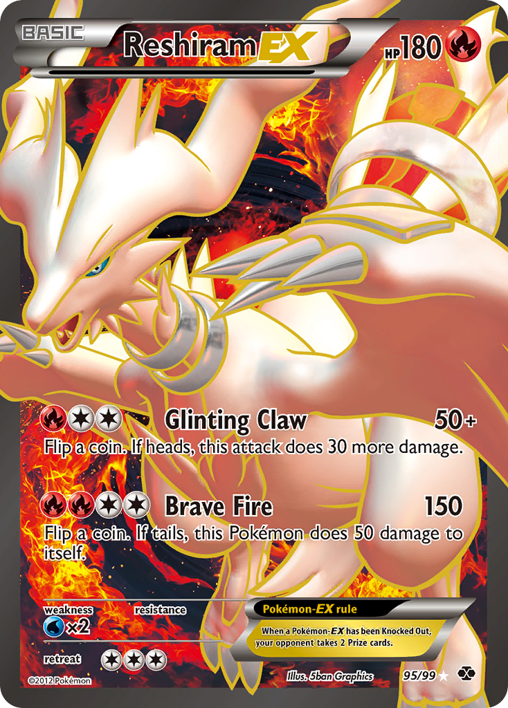 Reshiram EX (95/99) [Black & White: Next Destinies] | Gear Gaming Fayetteville