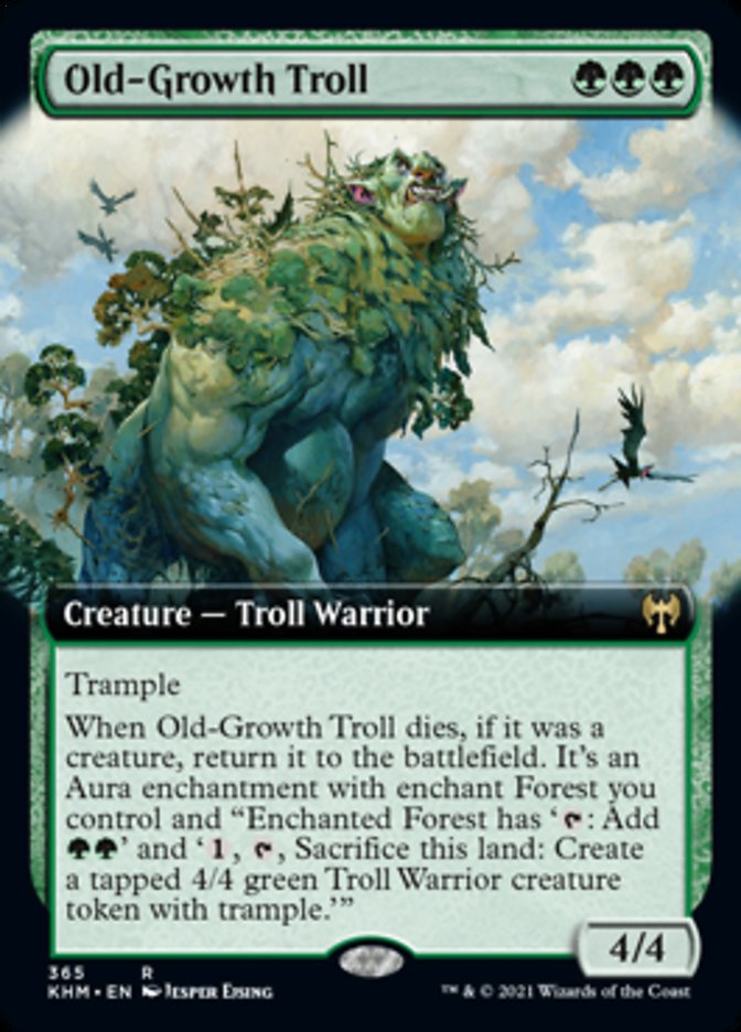 Old-Growth Troll (Extended Art) [Kaldheim] | Gear Gaming Fayetteville