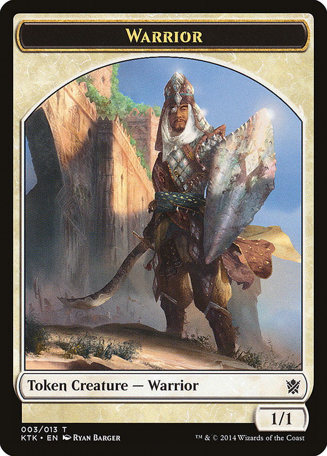 Warrior Token (003/013) [Khans of Tarkir Tokens] | Gear Gaming Fayetteville