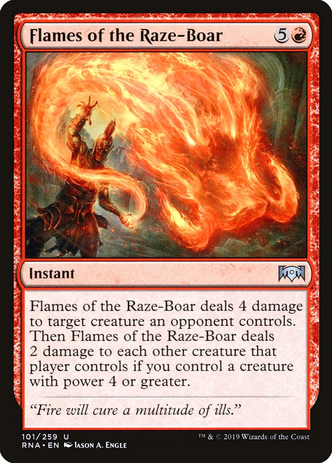 Flames of the Raze-Boar [Ravnica Allegiance] | Gear Gaming Fayetteville