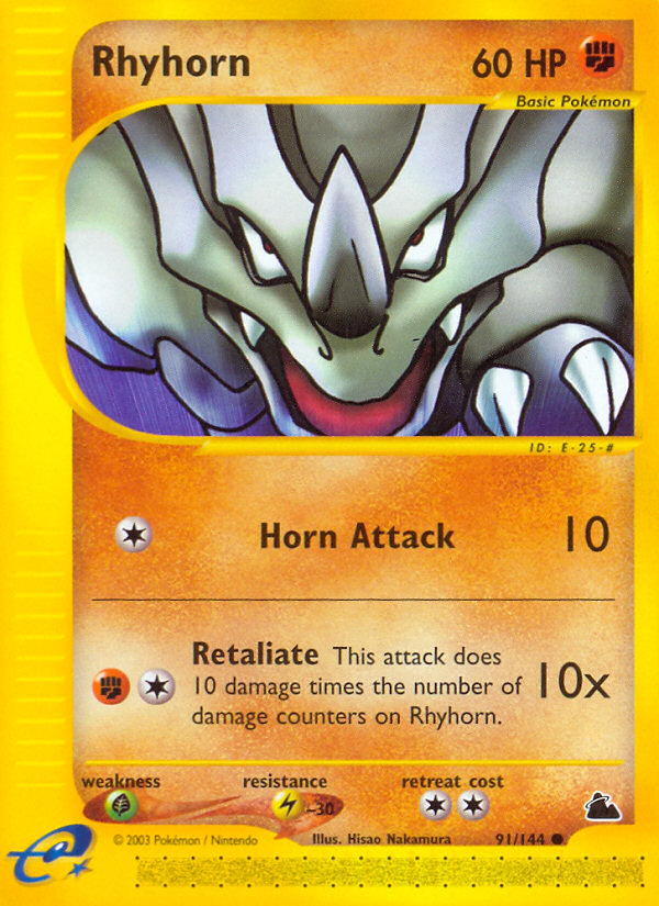 Rhyhorn (91/144) [Skyridge] | Gear Gaming Fayetteville