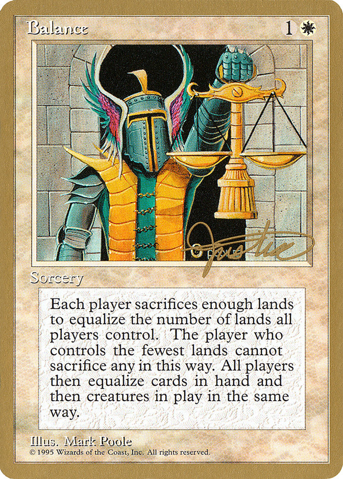 Balance (Mark Justice) [Pro Tour Collector Set] | Gear Gaming Fayetteville