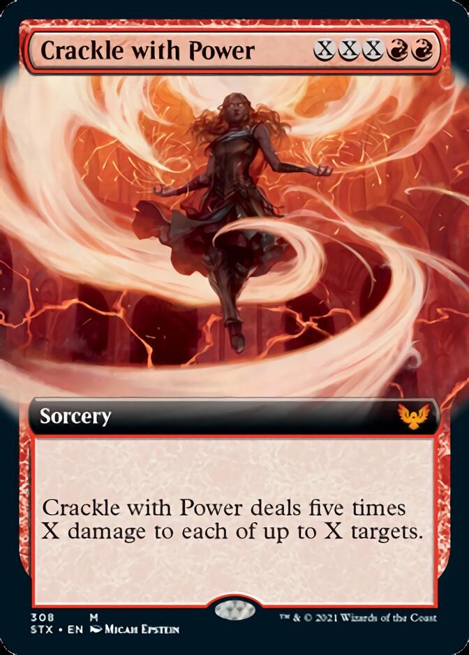 Crackle with Power (Extended Art) [Strixhaven: School of Mages] | Gear Gaming Fayetteville